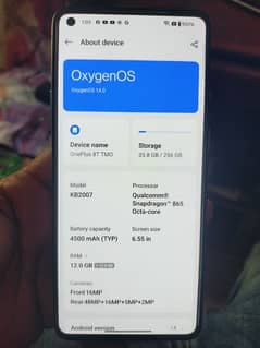 OnePlus 8T 12/256 single sim PTA approved