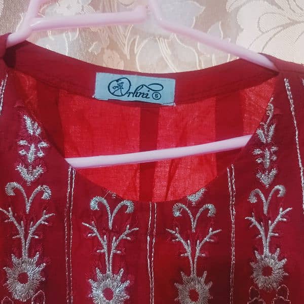 ready to wear, embroidered short frock. 0