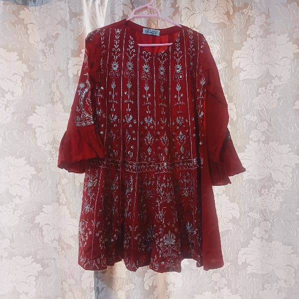 ready to wear, embroidered short frock. 2