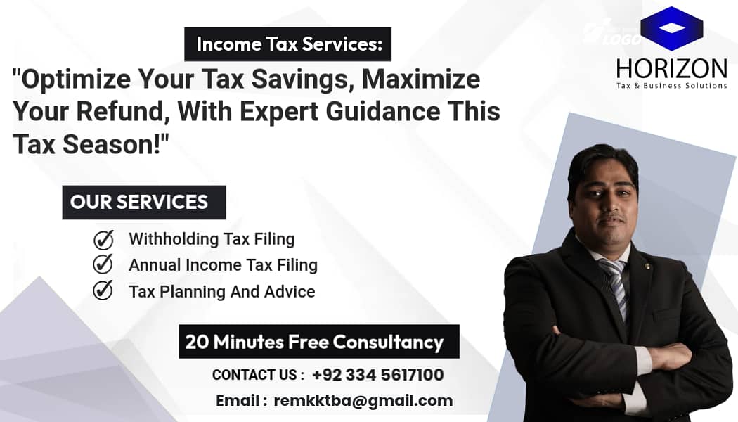 Sales Tax, Income Tax Return, Tax Consultant, FBR, Tax Filer, NTN, SEC 9