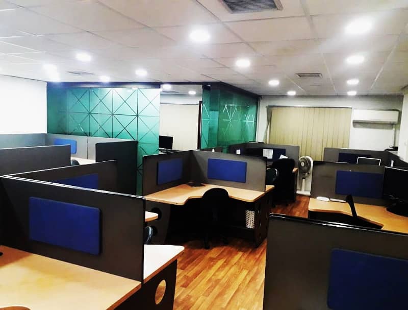 850 Sqft Fully Furnished Office Best Rental of 90 Thousand Monthly Main Boulevard Gulberg Lahore 0