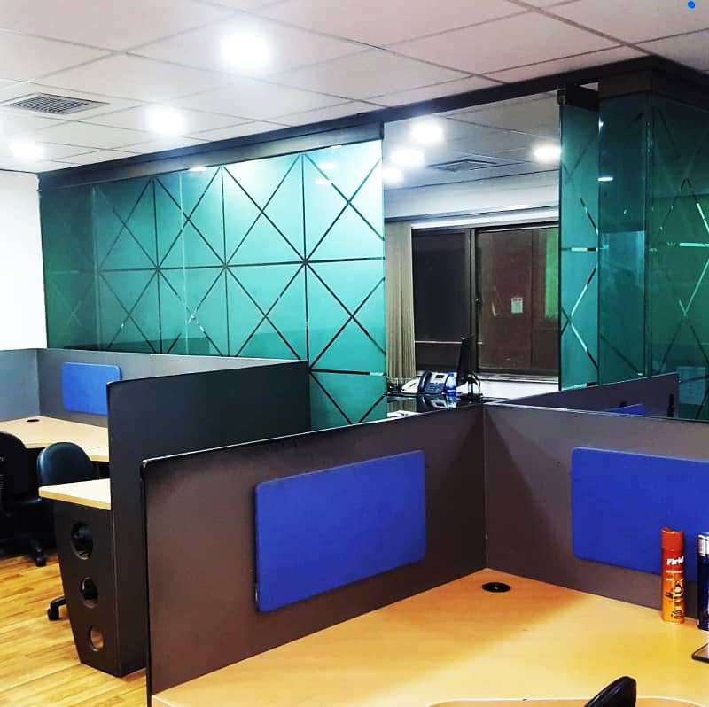 850 Sqft Fully Furnished Office Best Rental of 90 Thousand Monthly Main Boulevard Gulberg Lahore 1