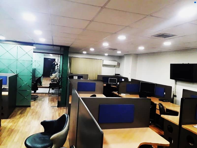 850 Sqft Fully Furnished Office Best Rental of 90 Thousand Monthly Main Boulevard Gulberg Lahore 5