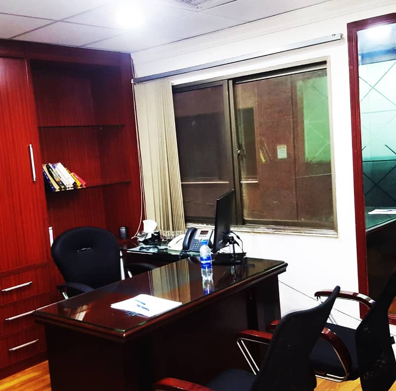 850 Sqft Fully Furnished Office Best Rental of 90 Thousand Monthly Main Boulevard Gulberg Lahore 6