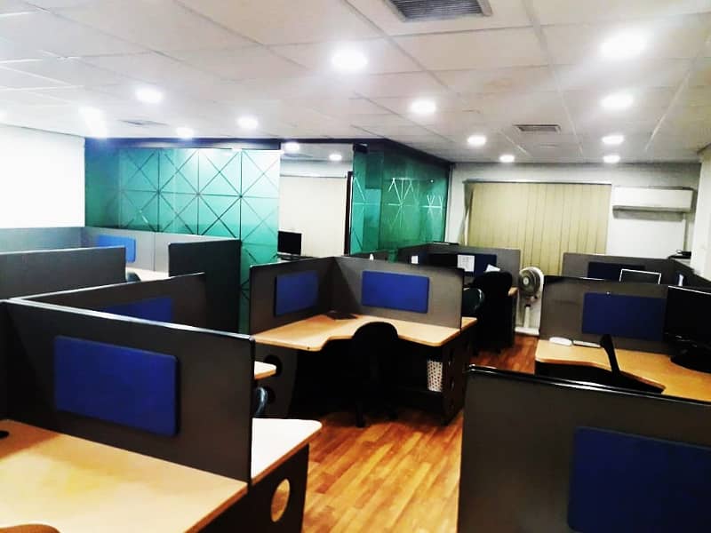 850 Sqft Fully Furnished Office Best Rental of 90 Thousand Monthly Main Boulevard Gulberg Lahore 7