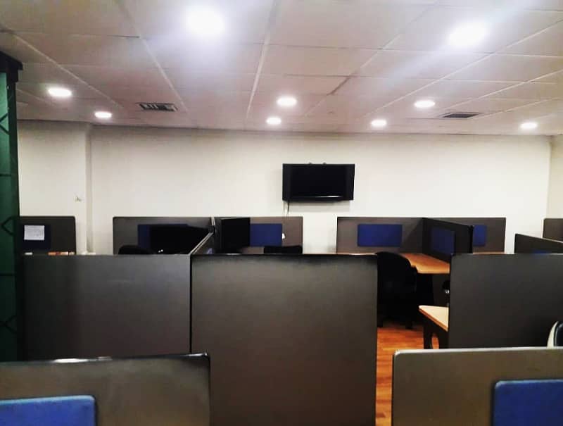 850 Sqft Fully Furnished Office Best Rental of 90 Thousand Monthly Main Boulevard Gulberg Lahore 10