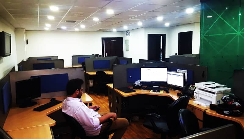 850 Sqft Fully Furnished Office Best Rental of 90 Thousand Monthly Main Boulevard Gulberg Lahore 11