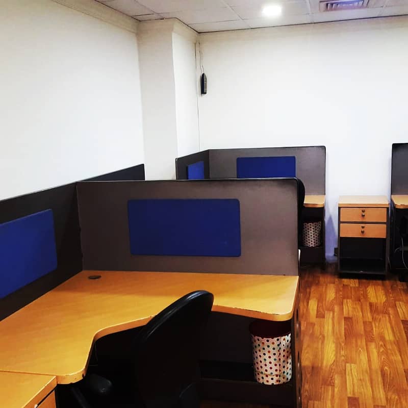 850 Sqft Fully Furnished Office Best Rental of 90 Thousand Monthly Main Boulevard Gulberg Lahore 13