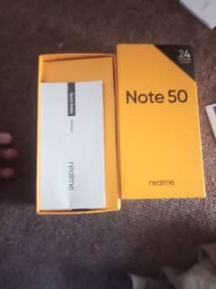 Realmi Note 50 With box and charger