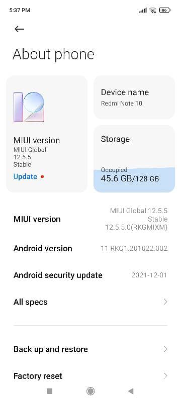 Redmi note 10 ha 4/128 5