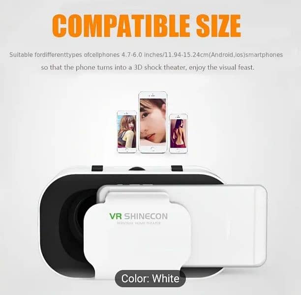 HD VR Goggles for Smartphones - Battery-Free, ABS Material, Model G05A 1