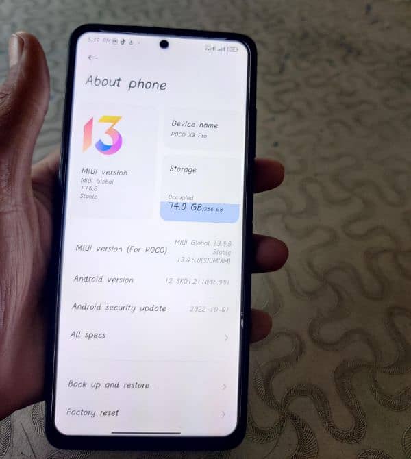 poco x3 pro 8/256 10/9 condition 4