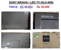 SONY Bravia 40 inches LED TV (simple)