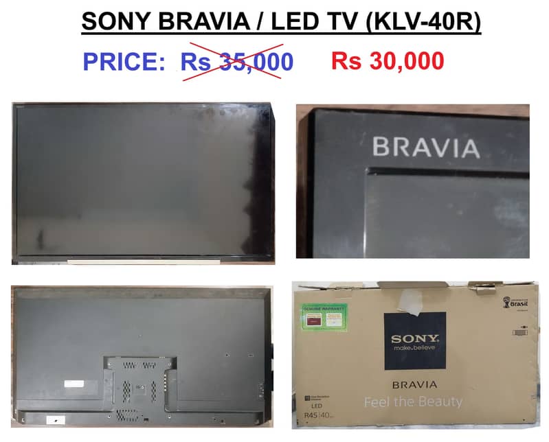 SONY Bravia 40 inches LED TV (simple) 0