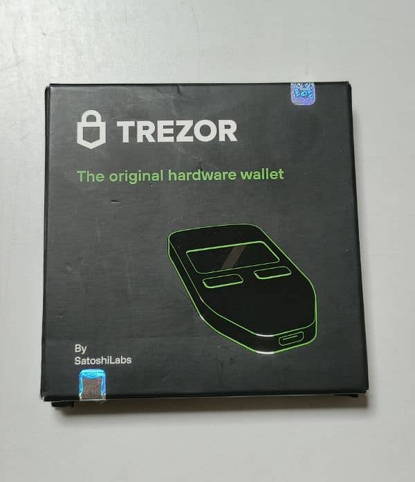 TREZOR Model One Black Color  Crypto Cold Wallet 0