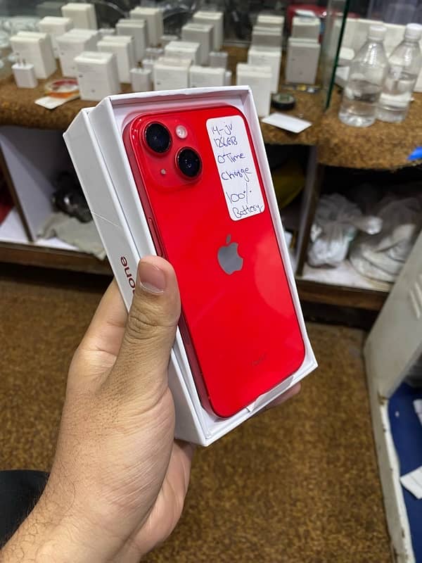 iphone 14 jv full box 0 time charge 10/10 lush piece not a single scrt 2