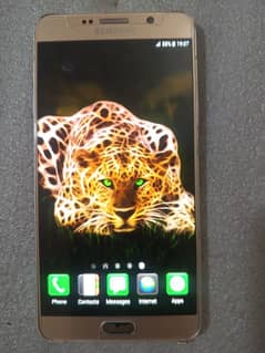 sumsung note 5 single sim PTA approve original mobile 4GB 32gb