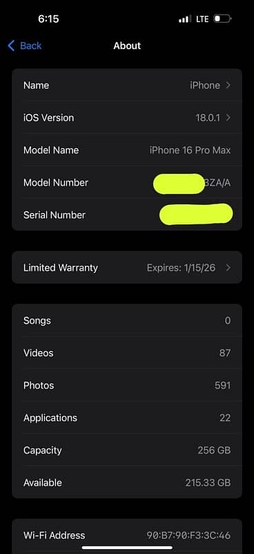 IPhone 16 pro max 256 GB Non PTA 9