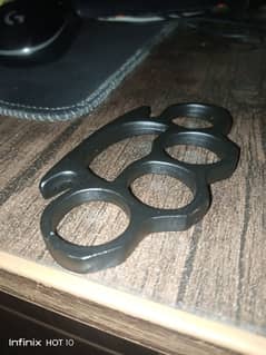 Black matte heavy steel knuckle