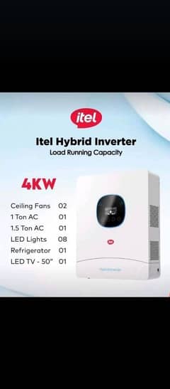 itel solar inverter 4kw wifi braker ip54 3years replacement warranty