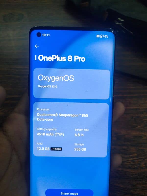 One plus 8 PRO 12gb 256gb dual pta approved 7