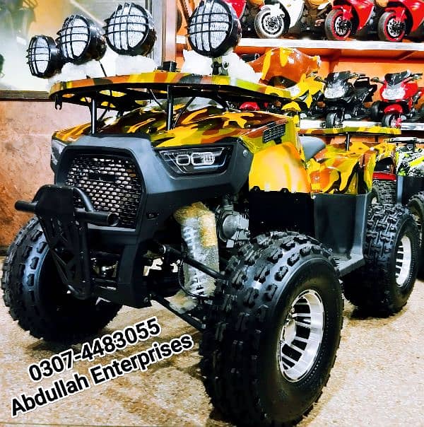 125cc Audi model of ATV Quad Bike 4 Wheeler for sale delivery all Pak 0