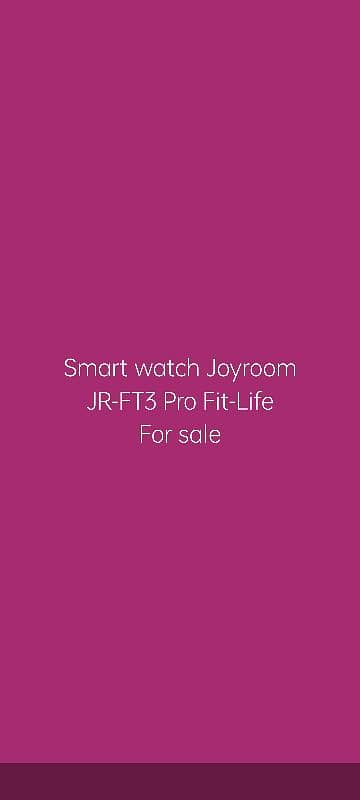 Smart Watch Joyroom JR-FT3 Pro Fit-Life 7