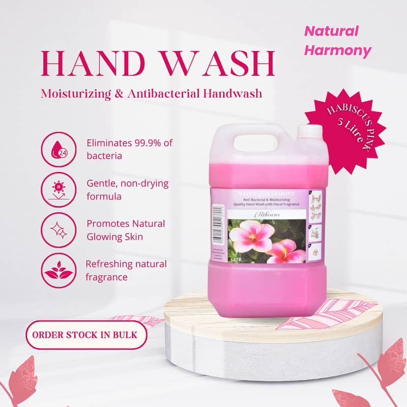 Habiscus Hand Wash Pink 5 LTR 0