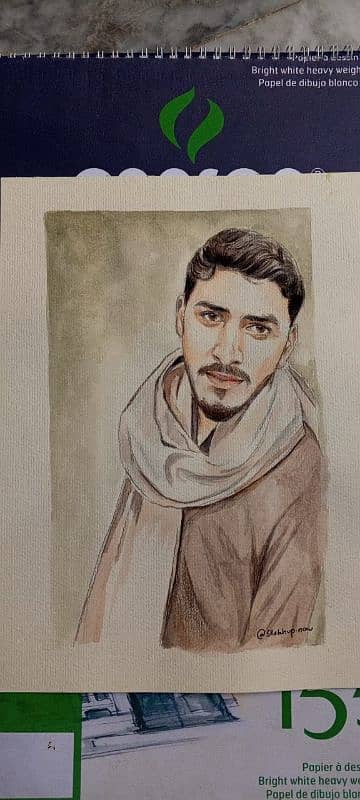 Handmade paintings and pencil sketch/Portrait Art Artist 2