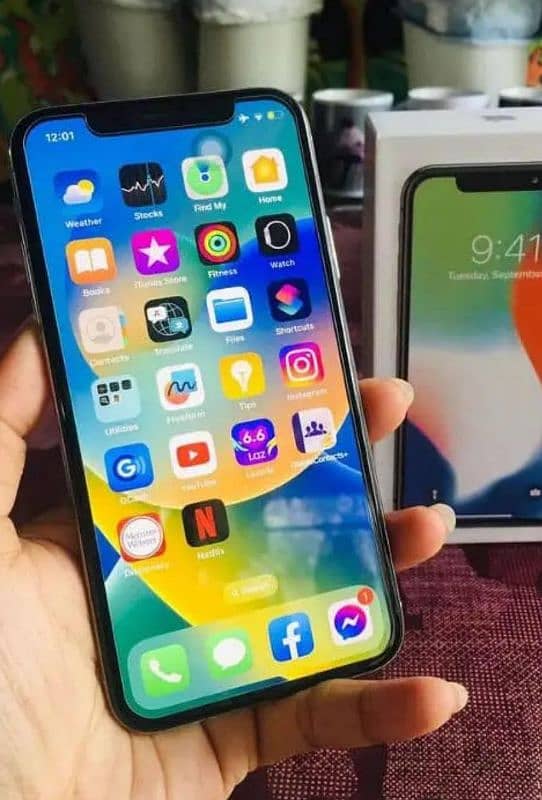 iPhone x 256 GB my WhatsApp number 03354716128 0