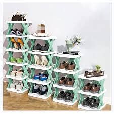 Shoe Rack, Vertical Narrow Shoe Shelf 1