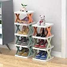 Shoe Rack, Vertical Narrow Shoe Shelf 2