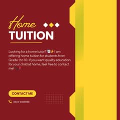 Hoe Tuition Available in johar town lahore