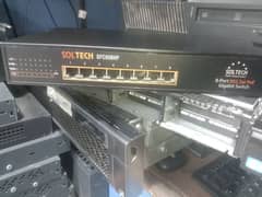 SOLTECH SFC508HP 8 PORT Gigabit PoE