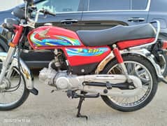 Honda CD 70 2024 showroom condition totally  genuine  Karachi number