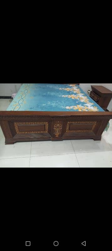 Double bed/king size bed/dressing table/bed set/wooden bed/furniture 1