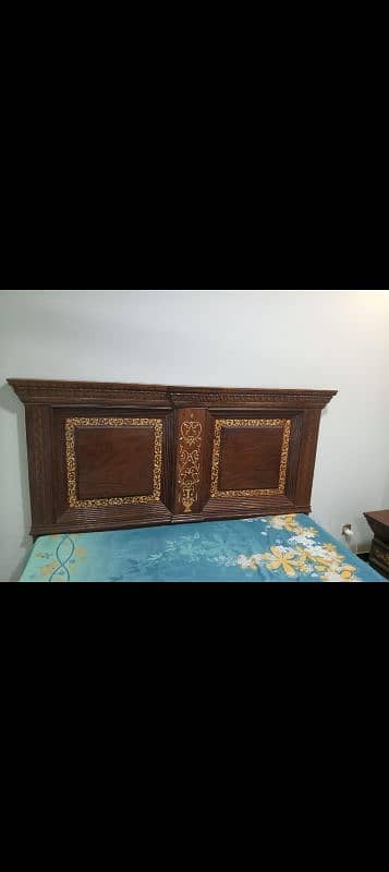 Double bed/king size bed/dressing table/bed set/wooden bed/furniture 3