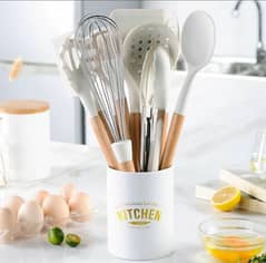 Silicone Kitchen Utensils Set - 12 Pieces