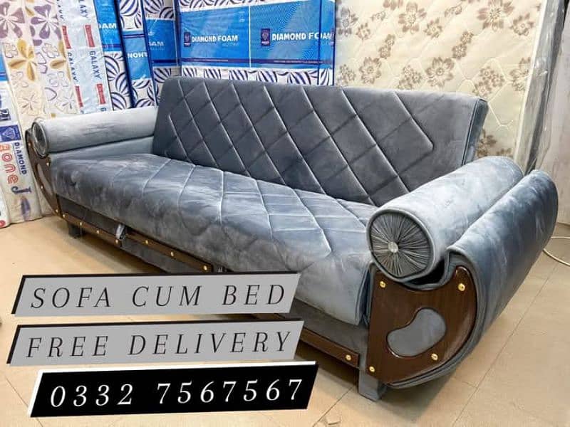 Wooden Sofa Cum Bed - Free Home Delivery 0