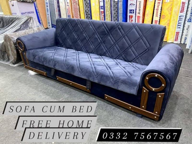 Wooden Sofa Cum Bed - Free Home Delivery 1