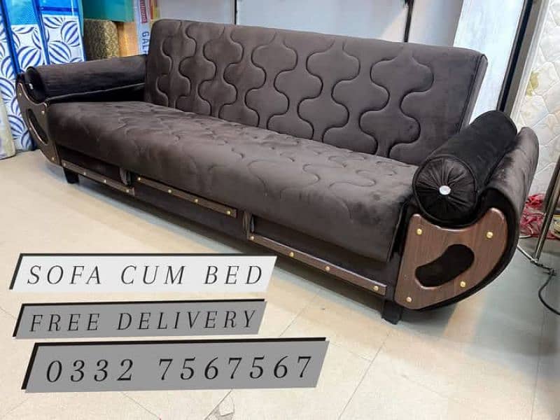 Wooden Sofa Cum Bed - Free Home Delivery 2