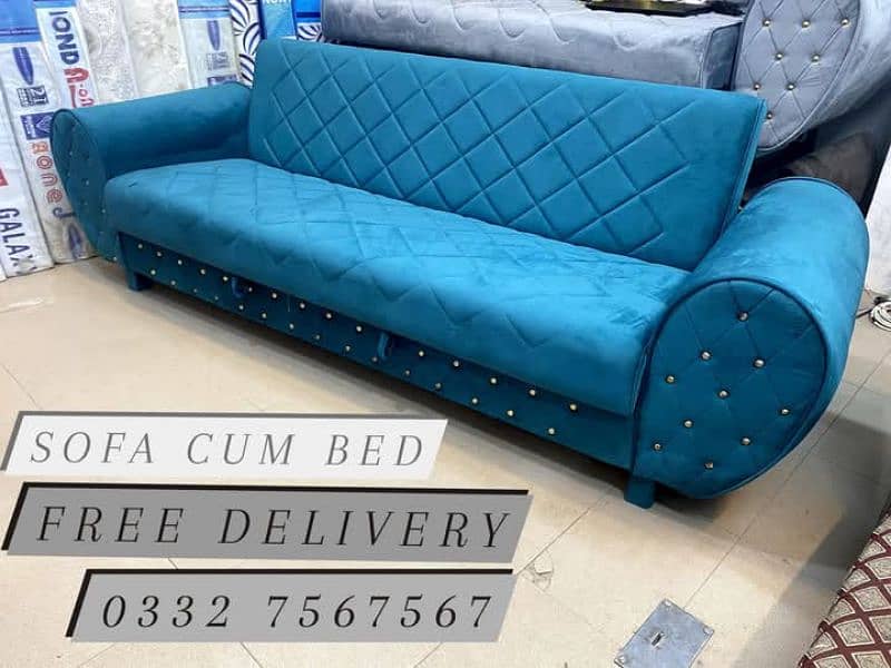 Wooden Sofa Cum Bed - Free Home Delivery 3