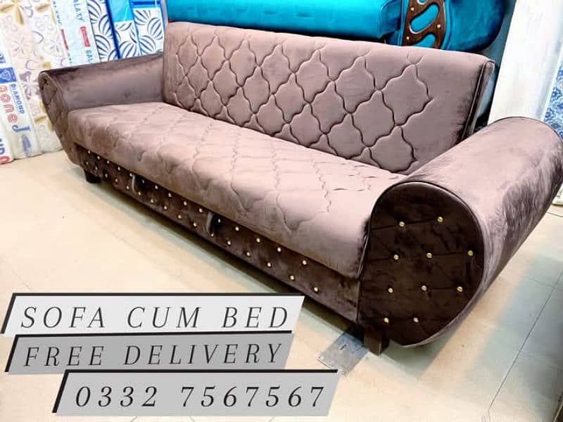 Wooden Sofa Cum Bed - Free Home Delivery 4