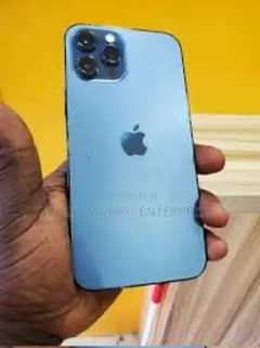 iPhone 12 promax blue colour 84 bh  10/9 condition only display masege