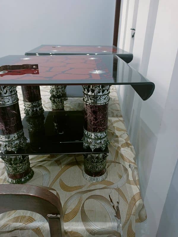 2 GLASS TABLE SALE 4