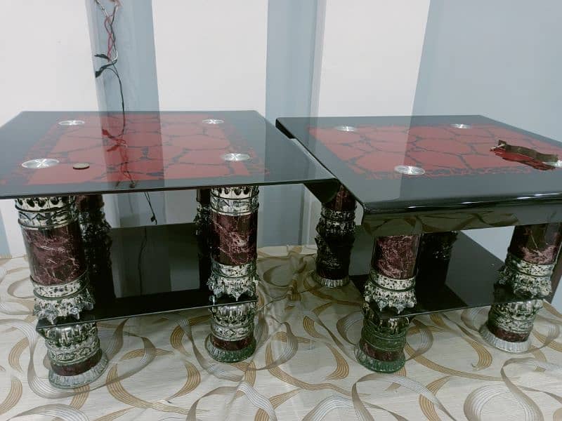 2 GLASS TABLE SALE 6