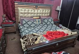 Double bed/King Size bed/Dressing table/Bed Set/Wooden Bed/Furniture