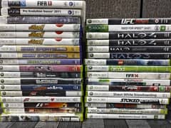 XBOX 360 BUNDLE ORIGINAL GAMES WITH FREE PS3 CDS