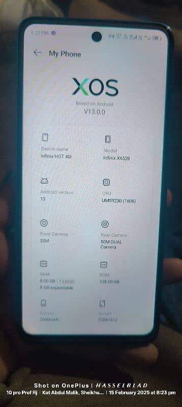 infinix hot 40i  8+8/ 128 all ok 0