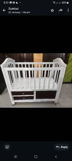 Wooden Baby Cot